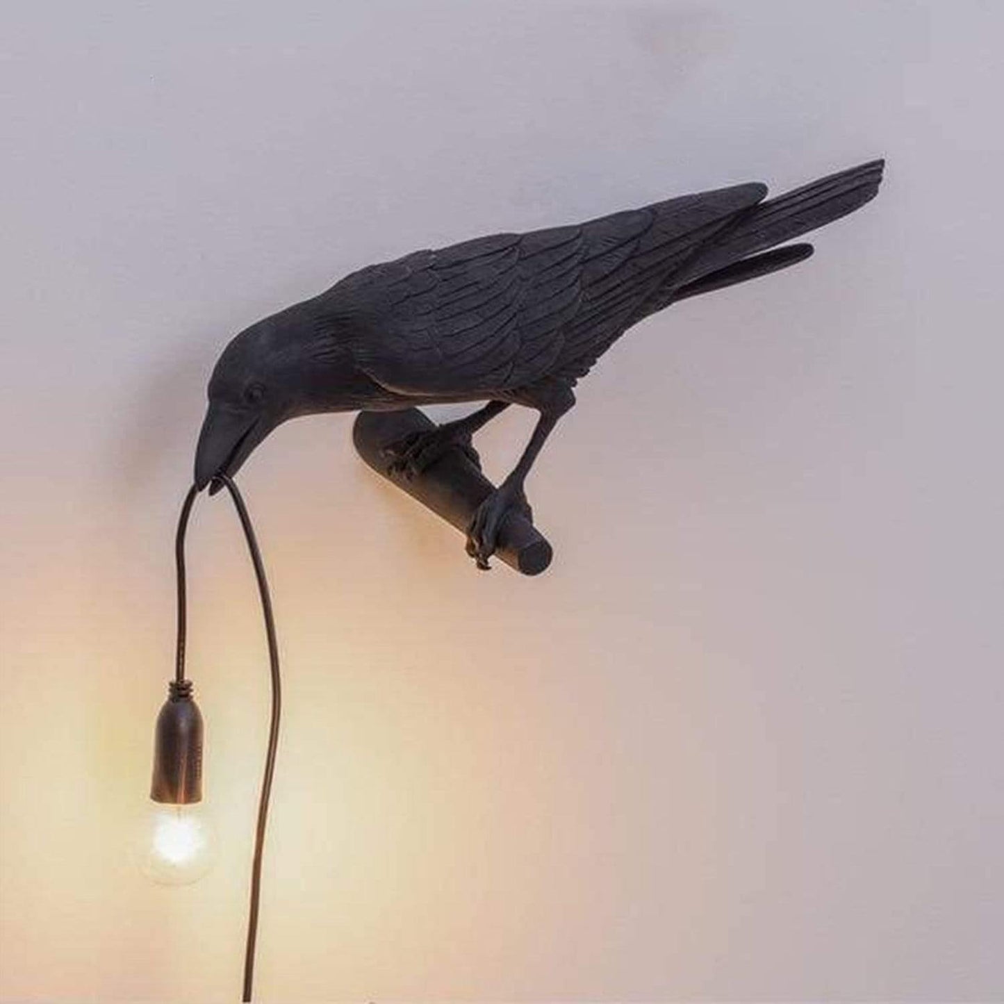 NachtRaaf Ambient Lampe – Dekorative Vogel-Lampe aus Harz für warmes Licht | Brehn