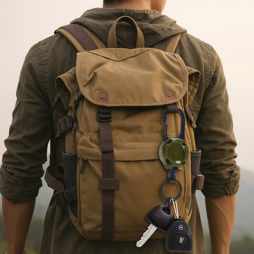 Trail Lock Anti-Lost Retractable Carabiner Schlüsselanhänger | Brehn