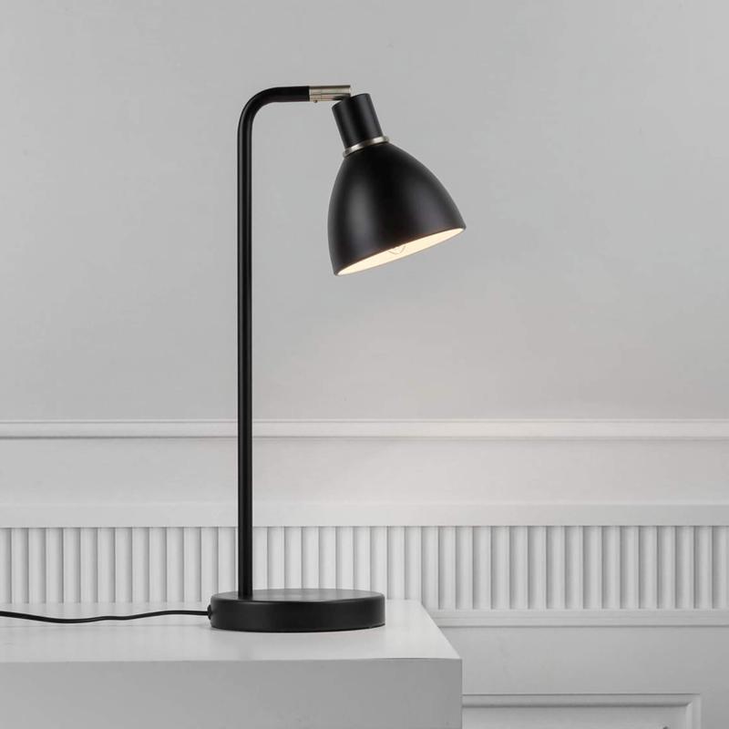 Brehn | GrantLuxe Licht Tischlampe - Schwarze Tischlampe für luxuriöse Arbeitsumgebung