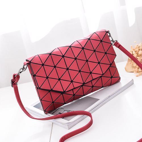 Abstract Geometric Matte Schultertasche | Brehn