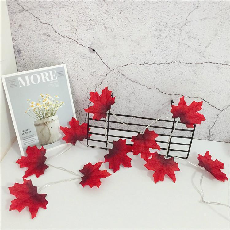 Thanksgiving-Dekor Herbst Ahornblatt Lichterkette | Brehn