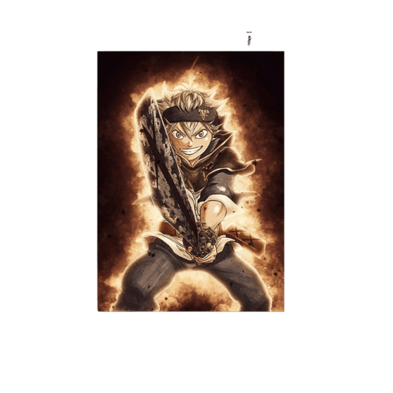 Anime Fighter - Leinwand Wandkunst Gemälde