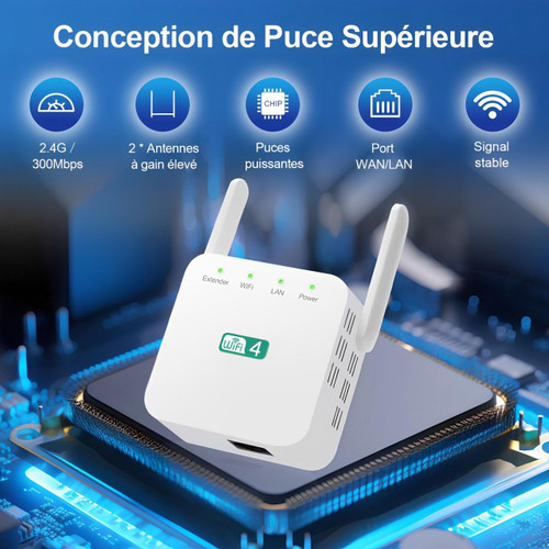 Brehn | leistungsstarker WLAN-Repeater mit großer Reichweite