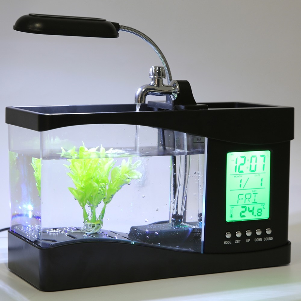 LCD-Uhr Mini Fischtank Aquarium | Brehn