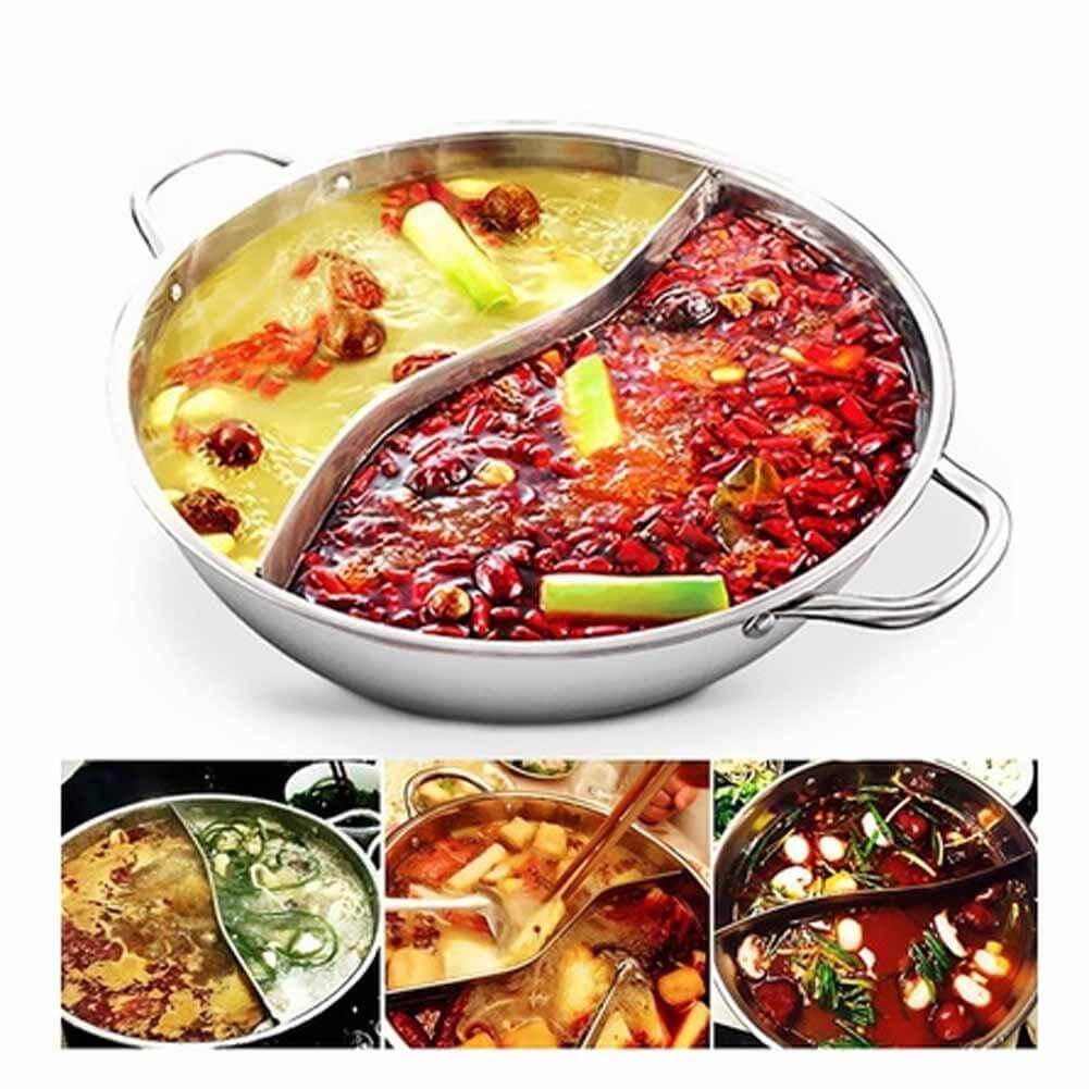 Hot Pot Twin Geteilt Edelstahlpfanne | Brehn