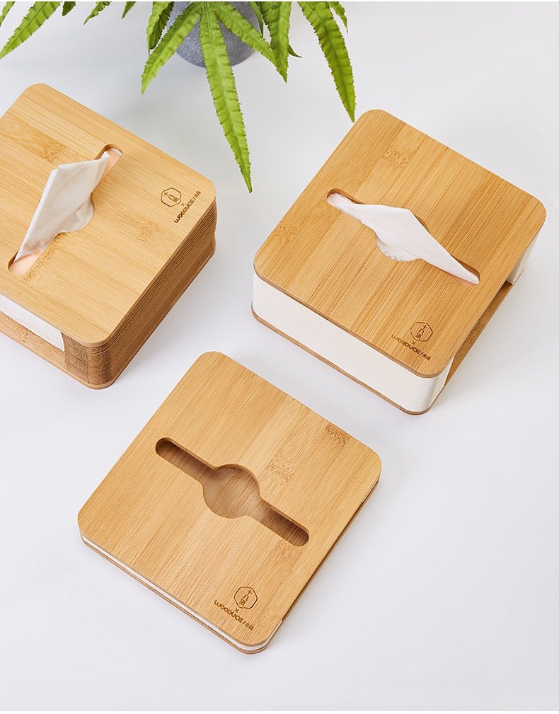 Nordic Bamboo FoldaBrehne Tissue Box | Brehn