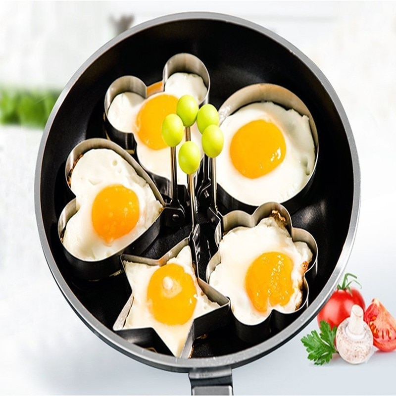 5pcs/Set Edelstahl Spiegelei Form Pfannkuchen Ringe | Brehn