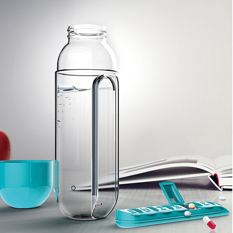 Wasserflasche täglicher Pillenorganisator | Brehn