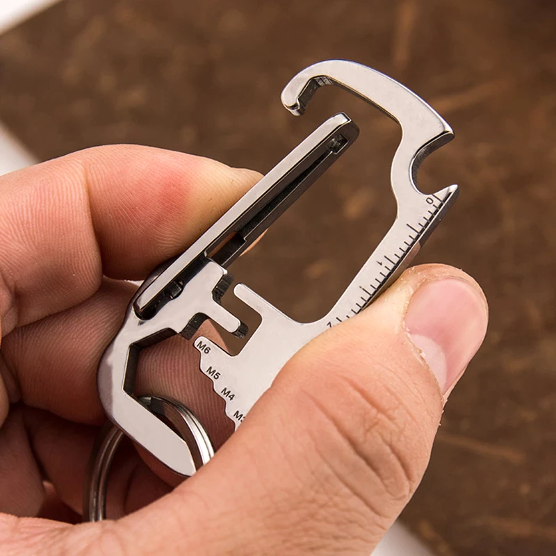 Brehn | Edelstahl EDC Multi Tool Flaschenöffner Schlüsselanhänger