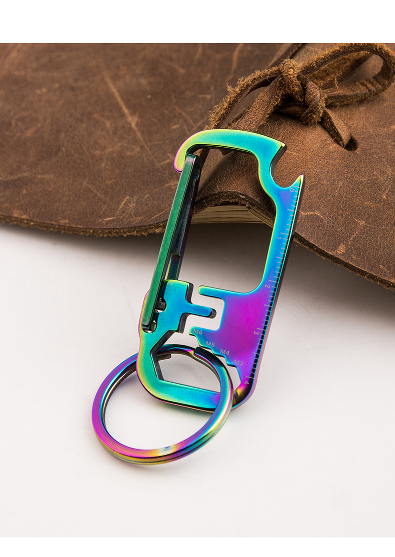 Brehn | Edelstahl EDC Multi Tool Flaschenöffner Schlüsselanhänger