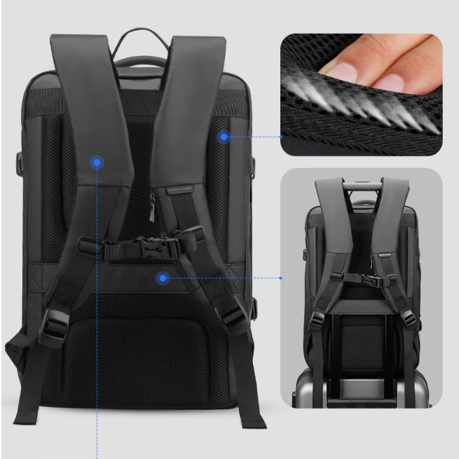 Brehn | Mehrschichtiger Wander-Schutz-Regenmantel Rucksack