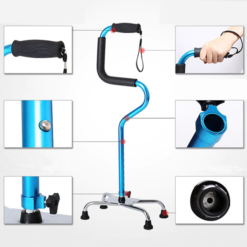 Brehn | Stark Stepper verstellbarer Senioren Rollator Cane