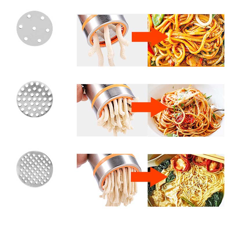 Handbetriebene Nudelzauberer Pasta Maker aus Edelstahl