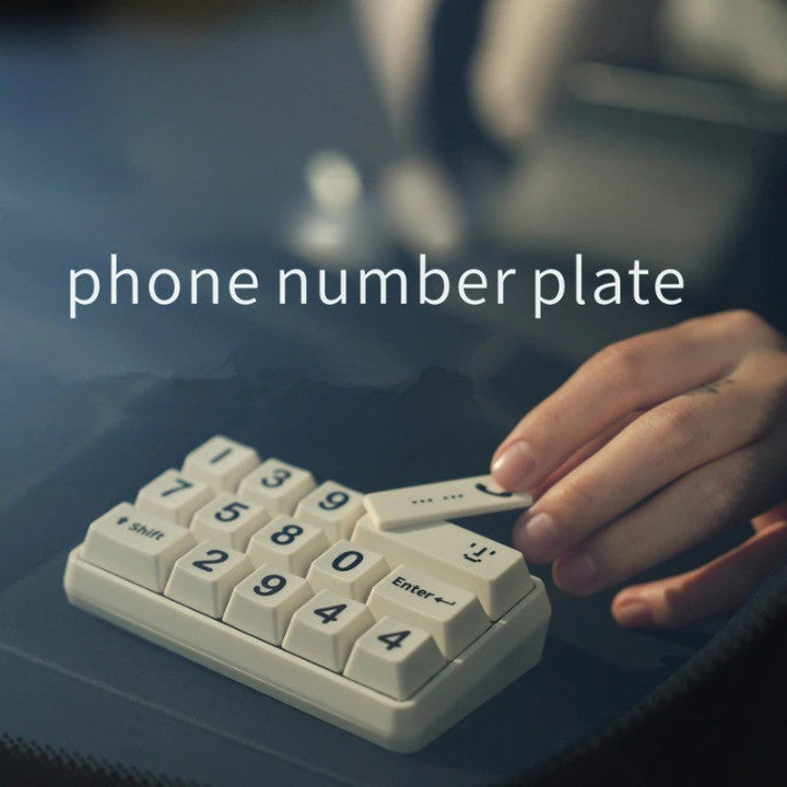 VIvolux | Einzigartige Auto-Helfer Parkplatz Telefonnummer Tastatur