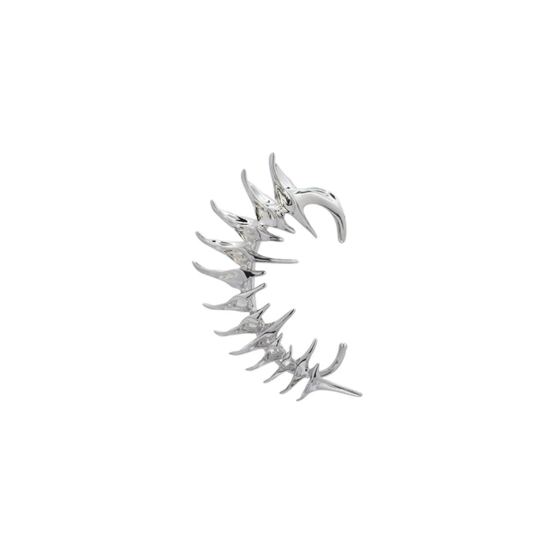 Brehn | Cyberpunk Skelett Spike Ohrring Clip