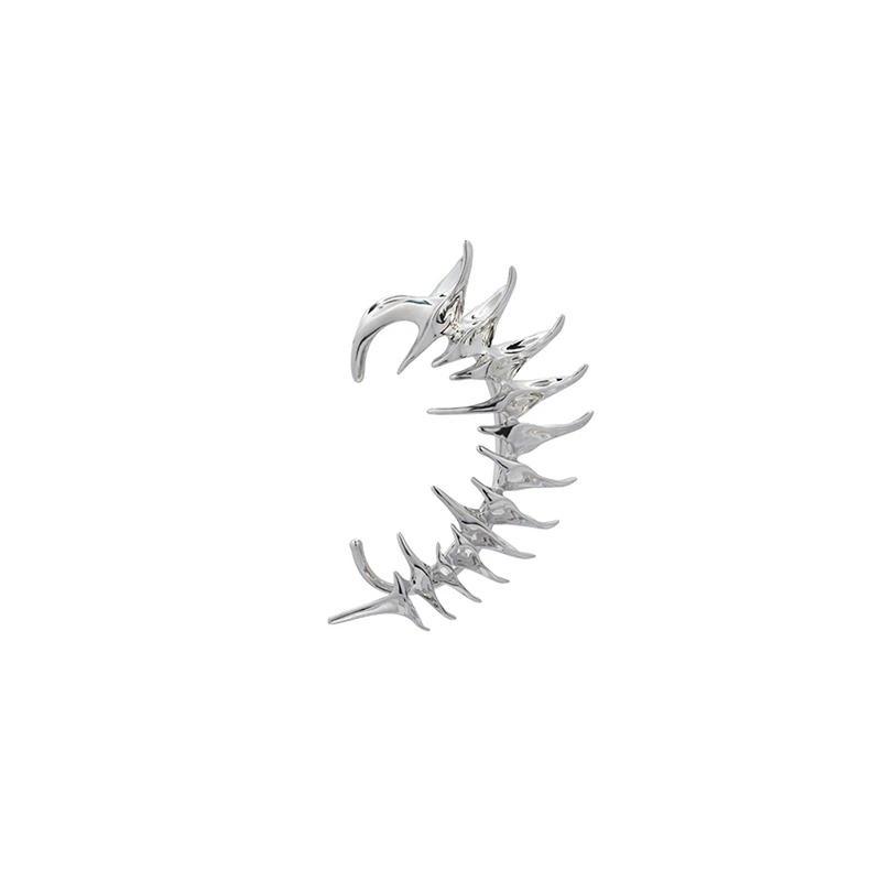 Brehn | Cyberpunk Skelett Spike Ohrring Clip