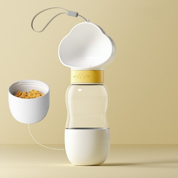 Brehn | 2in1 Smart Pet Tragbare Wasserflasche Futterspender