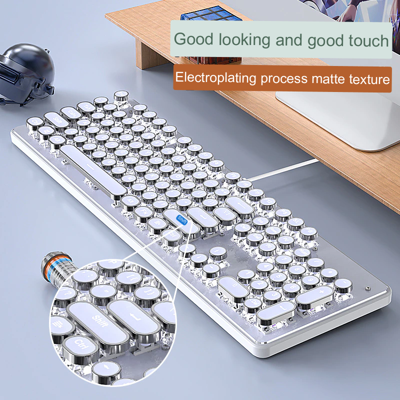 Brehn | Typ Mechanische Retro Drucktastatur