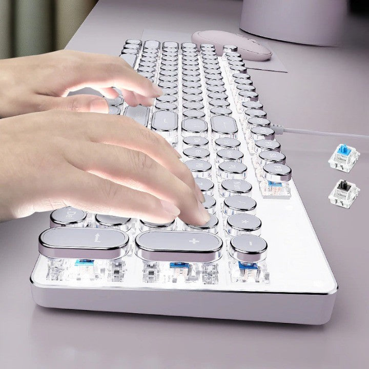 Brehn | Typ Mechanische Retro Drucktastatur