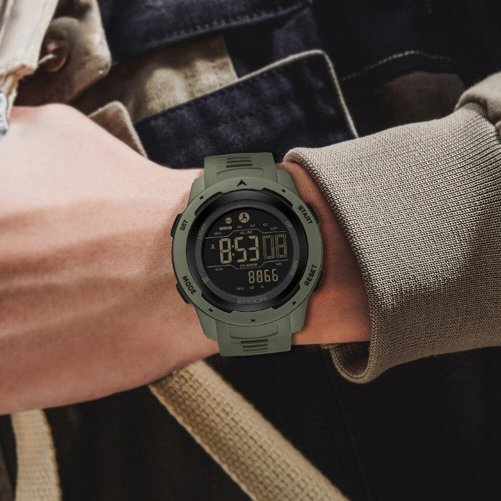 Brehn | Wasserdichte Militär-Schrittzähler Digitaluhr