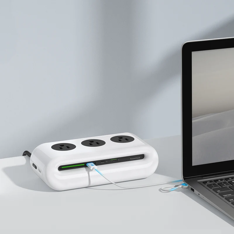 VIvolux | PowerCloud USB Desktop-Ladegerät Steckdosenleiste