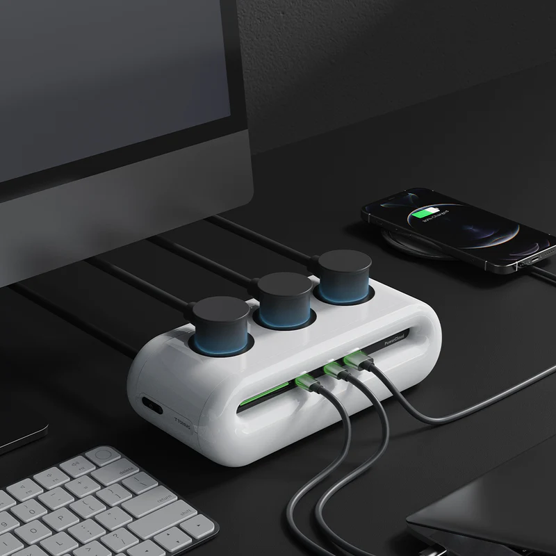 VIvolux | PowerCloud USB Desktop-Ladegerät Steckdosenleiste
