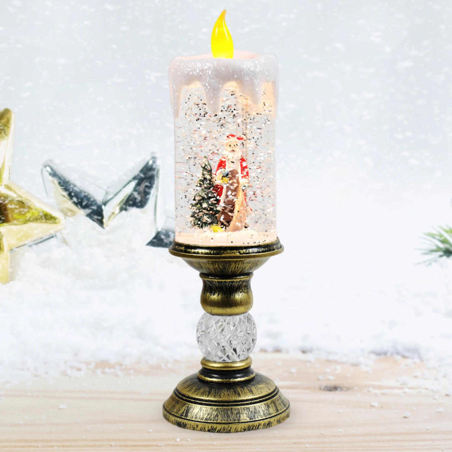 Crystal Echo Weihnachtswasserkerze