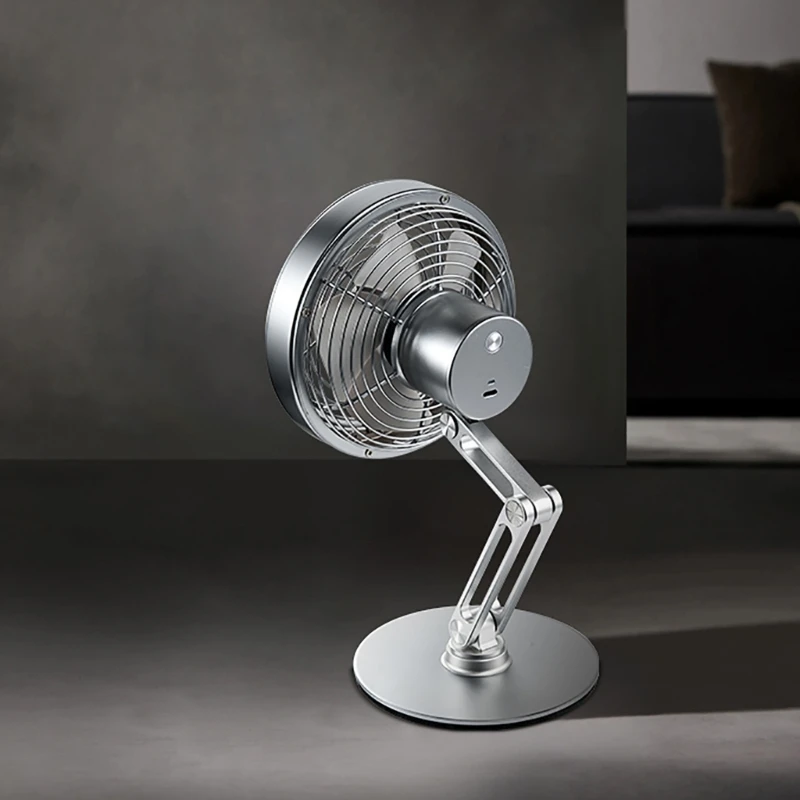 Brehn | Höhenverstellbarer Standfuß Kompakt Turbo Mini Tischventilator