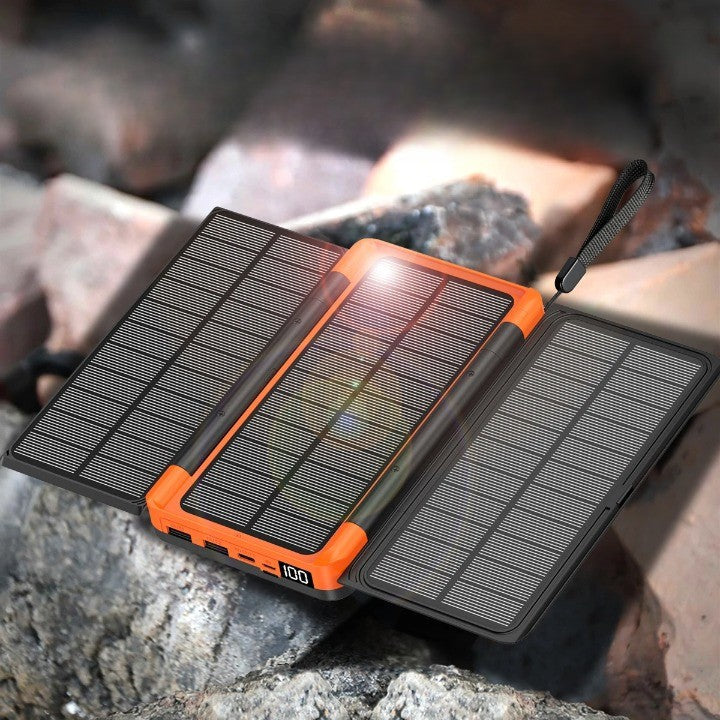 Brehn | Solar Schnellladung Ultra-Großkapazität Tragbare Powerbank