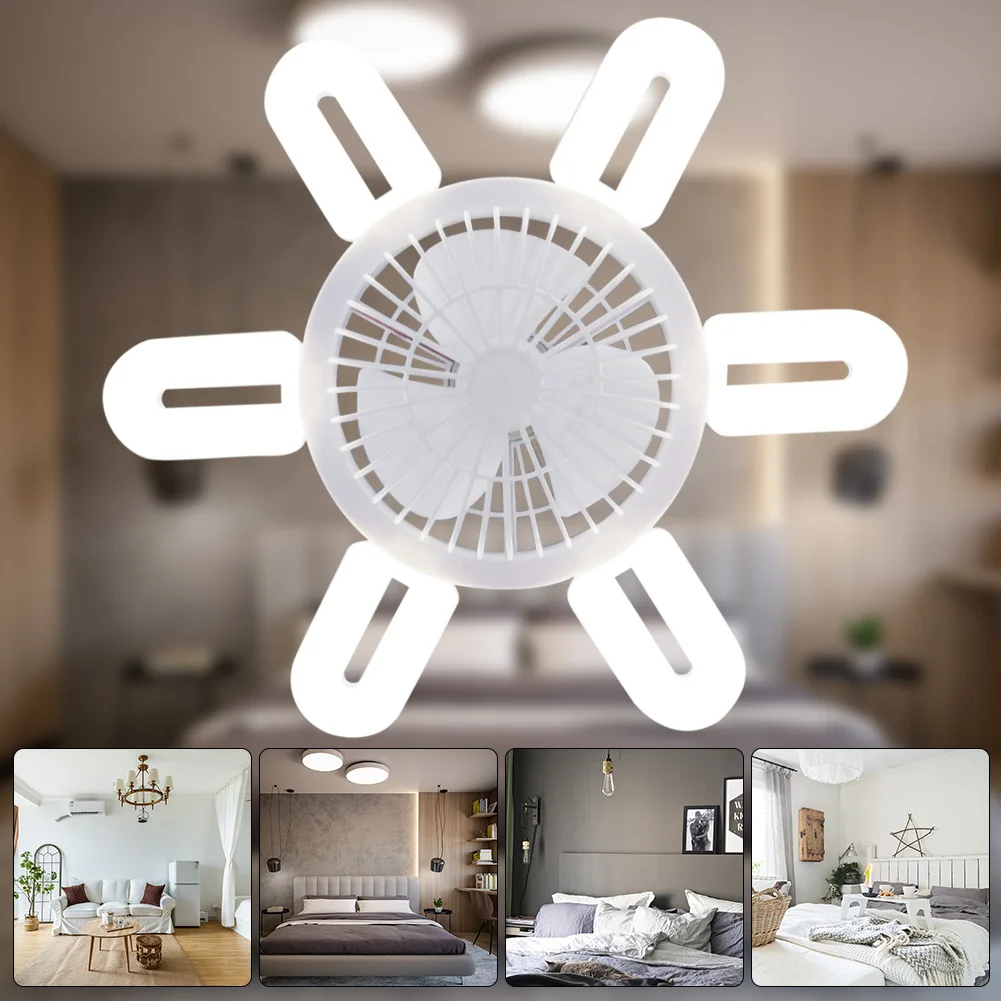 Silent Adjustable Remote Control Ceiling Foldable Fan Lamp | Brehn