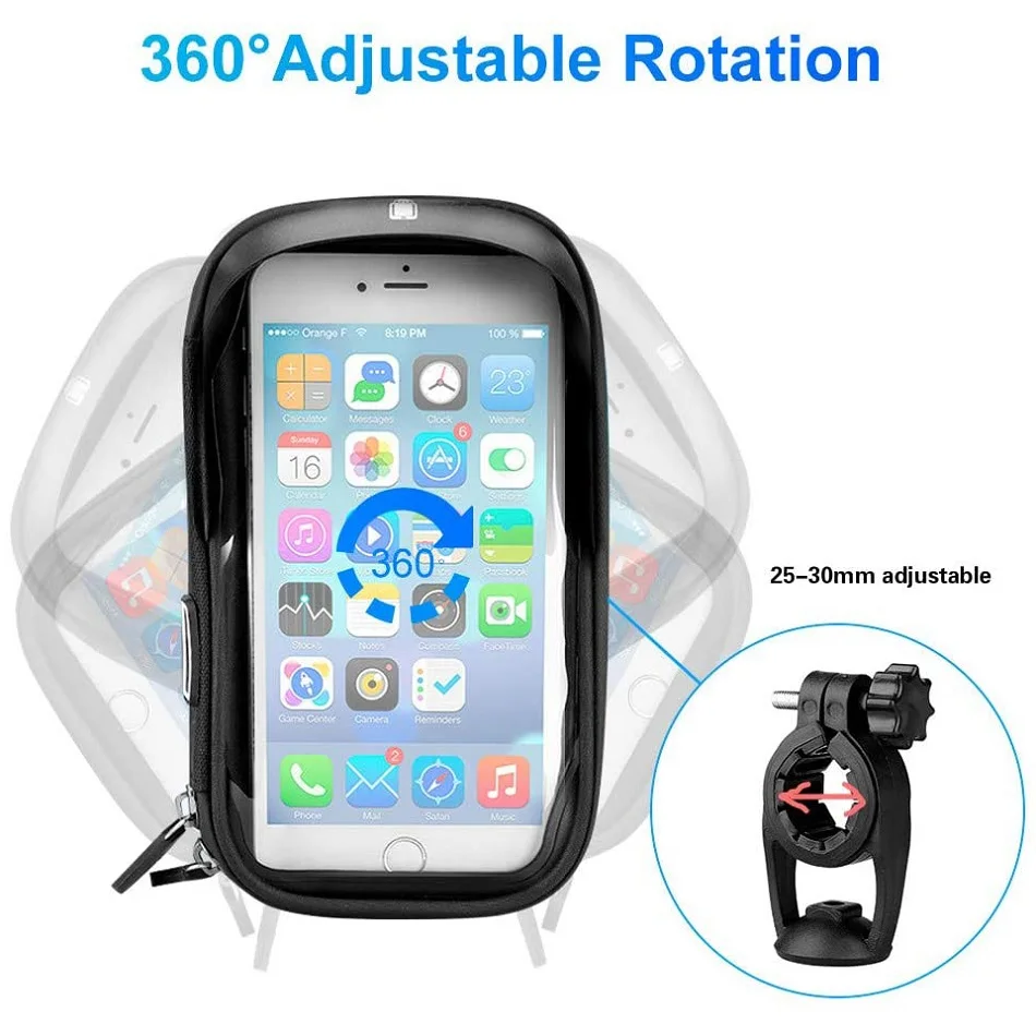 Brehn | Motorradlenker Wasserdichter Universeller Handyhalter