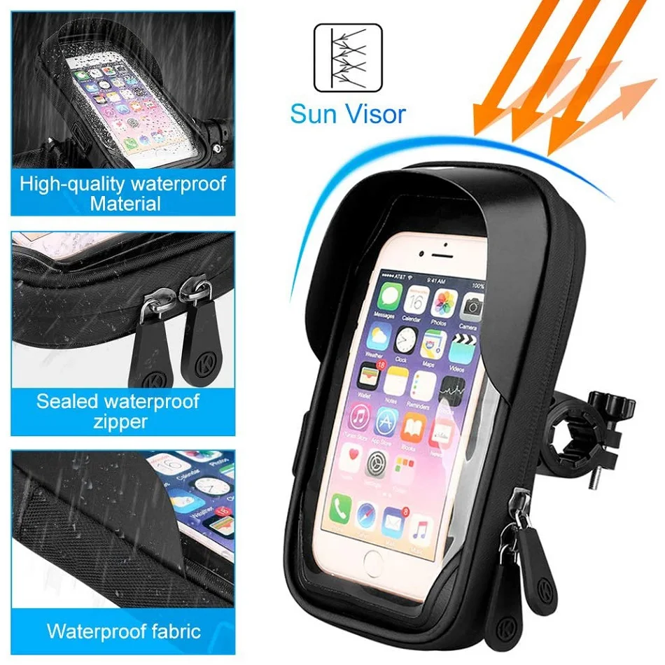 Brehn | Motorradlenker Wasserdichter Universeller Handyhalter
