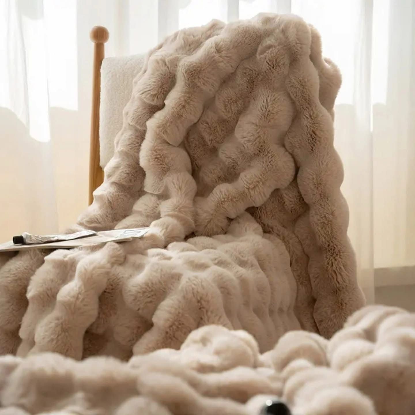 Winterdecke mit Luftpolsterfolie