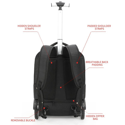 Rolling Laptop Backpack – Helsinki | Brehn