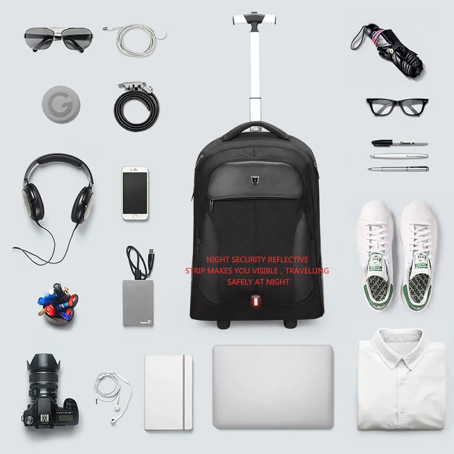 Rolling Laptop Backpack – Helsinki | Brehn