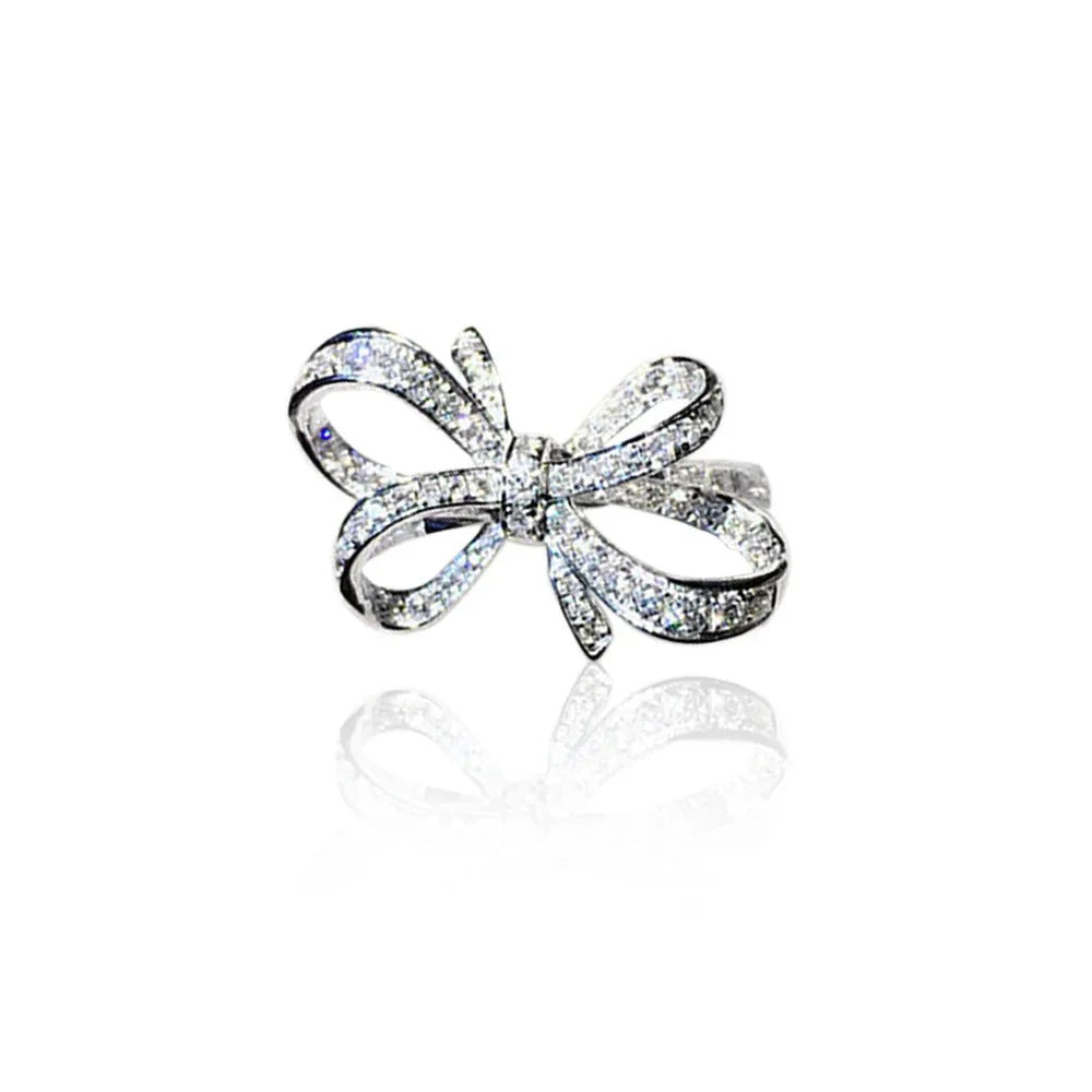 Brehn | Romantischer Bow-förmiger Diamantring