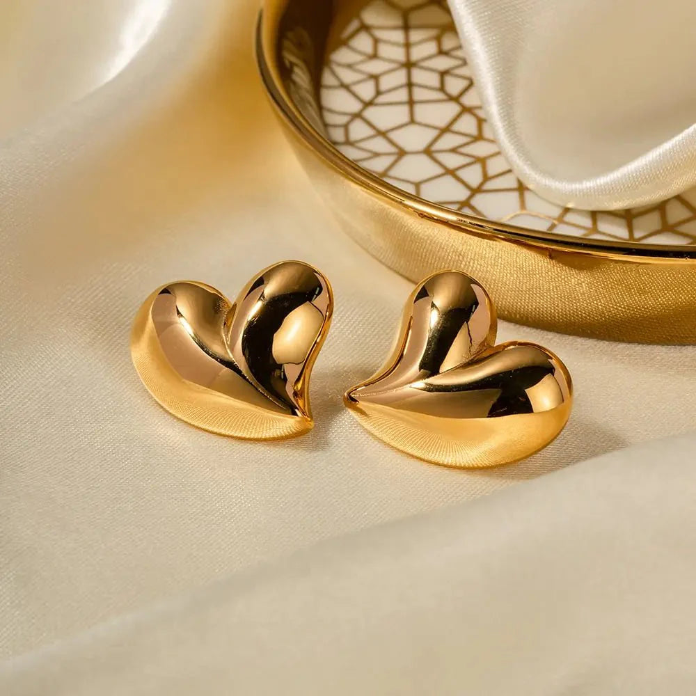 Brehn | Romantische Liebe Herz Ohrringe