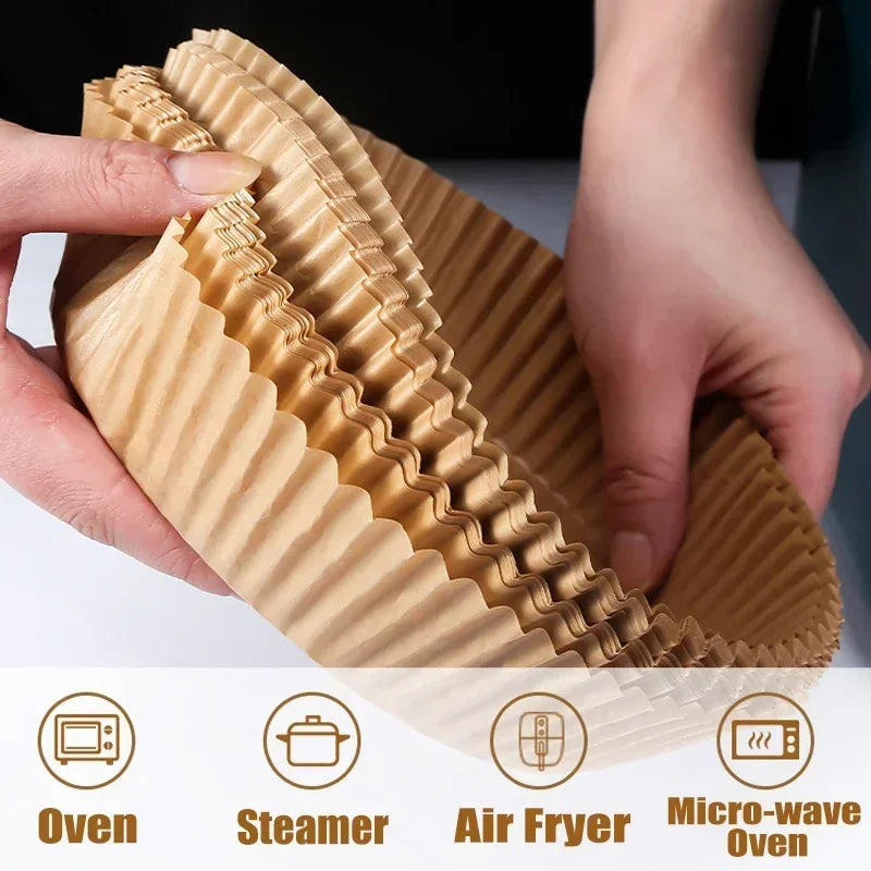 Runde Air Fryer Papiere Einweggeschirr Antihaftbackpapiere Mikrowellengeeignet | Brehn