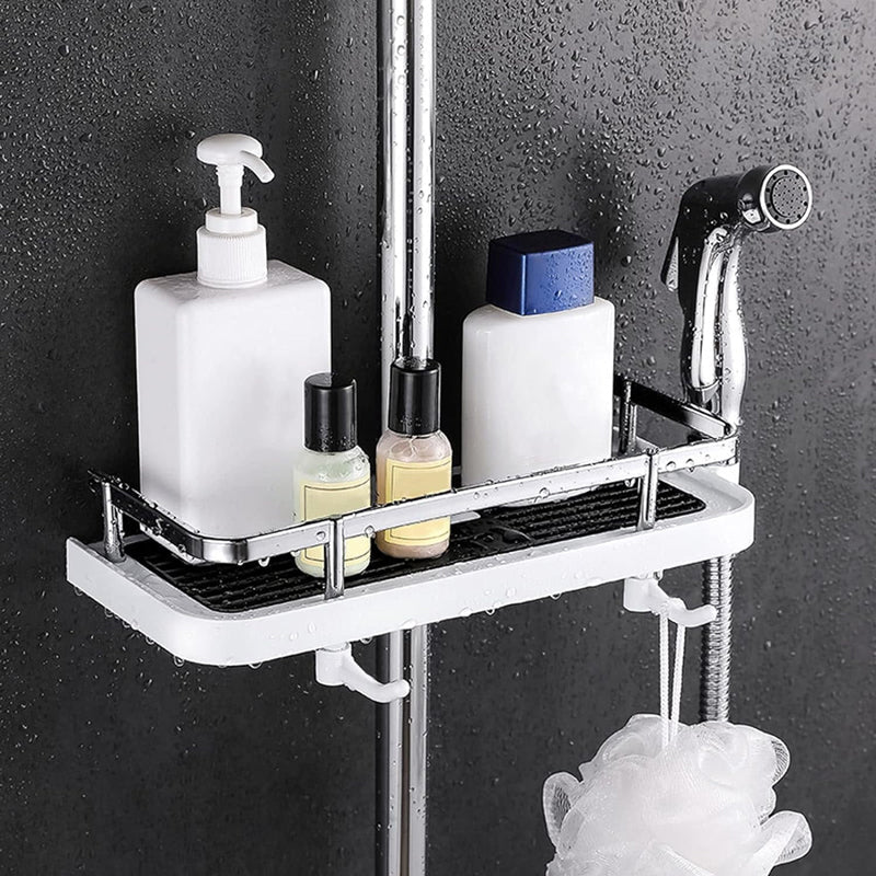 Badezimmerregal Caddy für Duschstange, kein Bohren Pole Duschregal Halter | Brehn