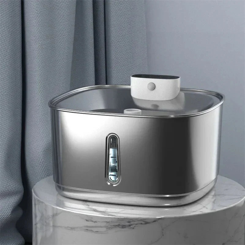 Smart Drinking Fountain für Katzen und Hunde – 3,2L Edelstahl mit Filter | Brehn