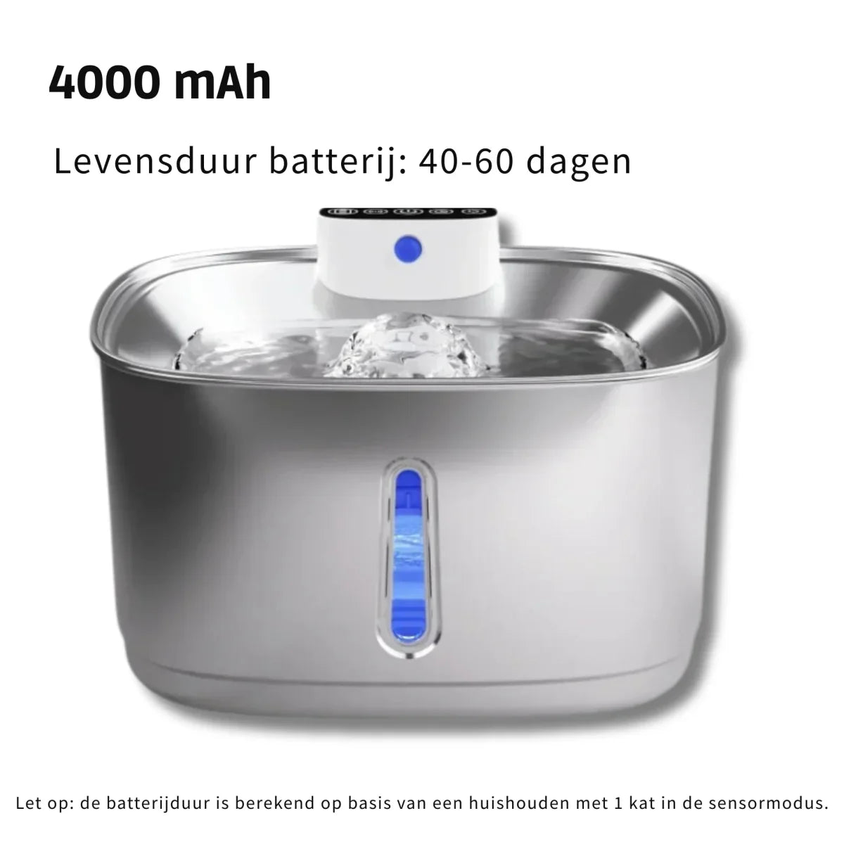 Smart Drinking Fountain für Katzen und Hunde – 3,2L Edelstahl mit Filter | Brehn