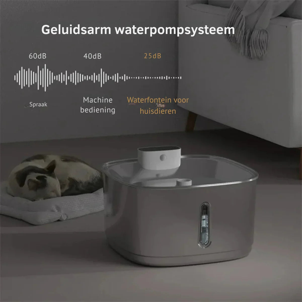 Smart Drinking Fountain für Katzen und Hunde – 3,2L Edelstahl mit Filter | Brehn
