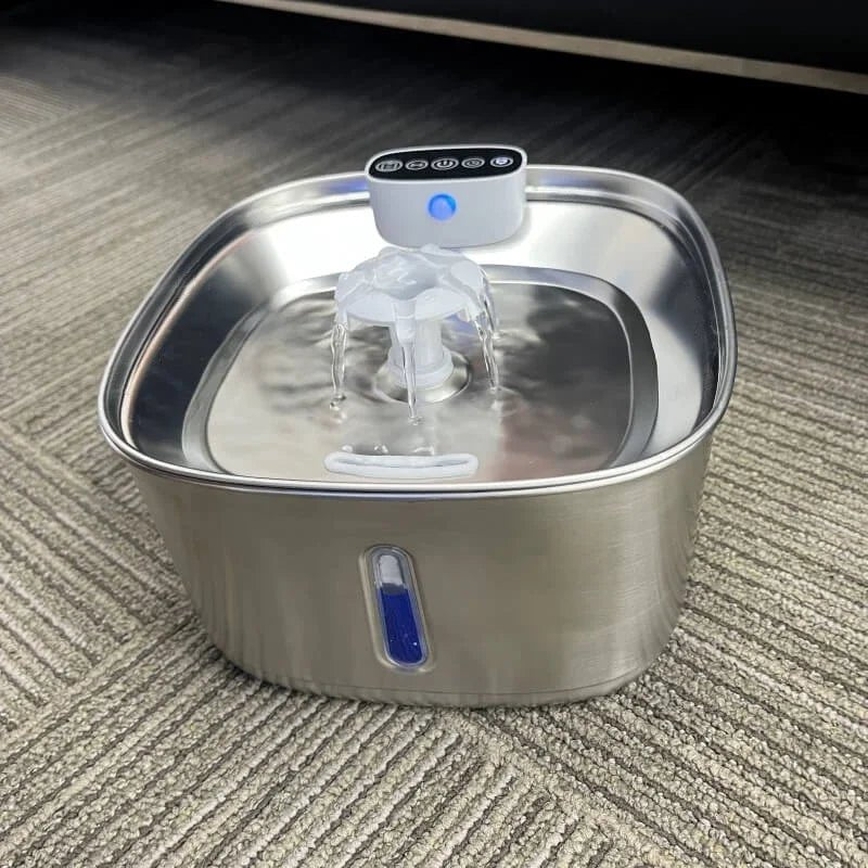 Smart Drinking Fountain für Katzen und Hunde – 3,2L Edelstahl mit Filter | Brehn