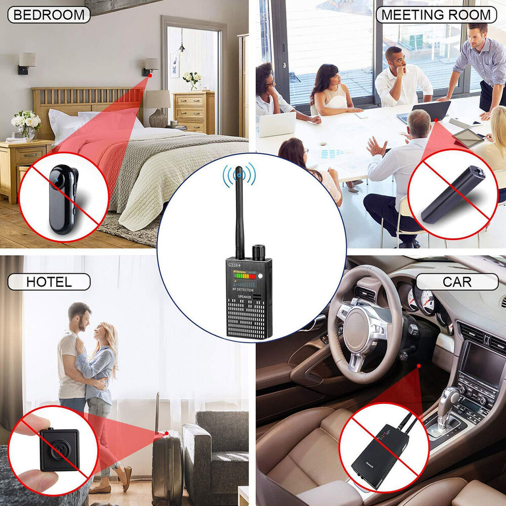 Brehn | Spionagesignal-Wanzendetektor, HF-Detektor, versteckte Kamera, Laserlinse, GSM-GPS-Gerätefinder