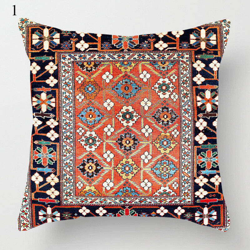 Ethnic Boho Mandala Print Linen Throw Pillow Cover Sofa Pillow Cover Home Decor # Brehn