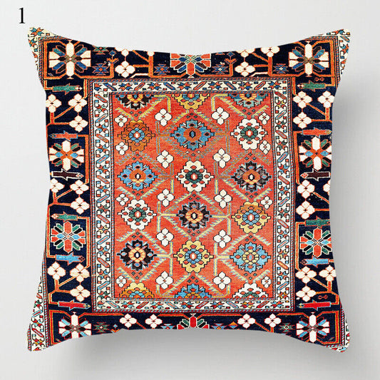 Ethnic Boho Mandala Print Linen Throw Pillow Cover Sofa Pillow Cover Home Decor # Brehn