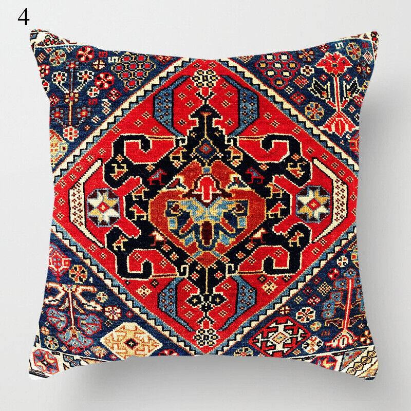 Ethnic Boho Mandala Print Linen Throw Pillow Cover Sofa Pillow Cover Home Decor # Brehn