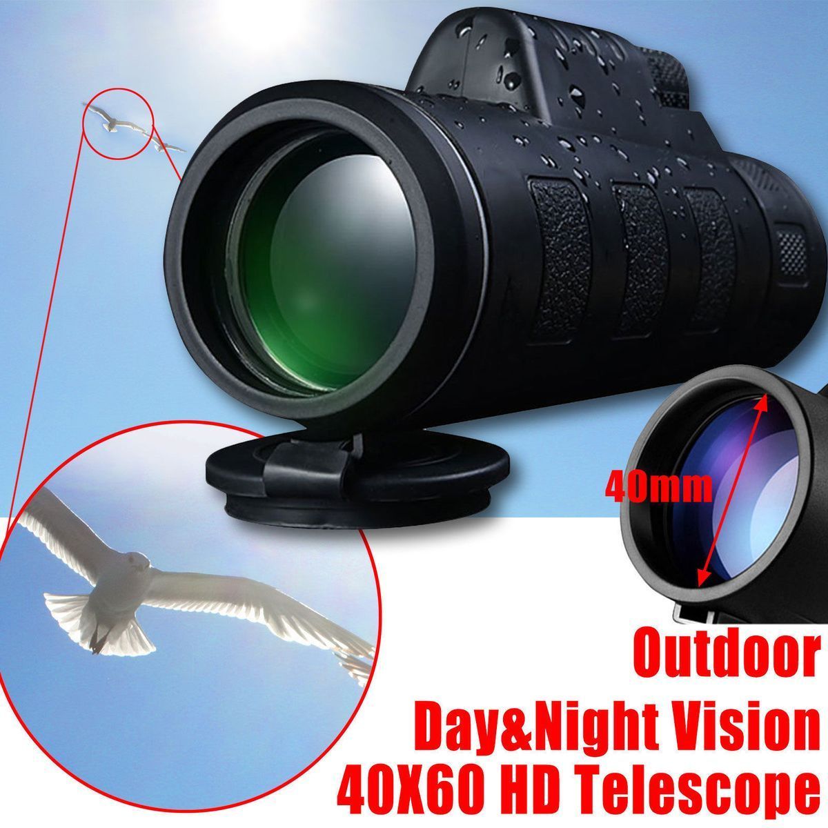 Brehn | SmartZoom 40x Zoom Telephoto HD Kameraobjektiv für iPhone, Samsung und Android-Smartphones