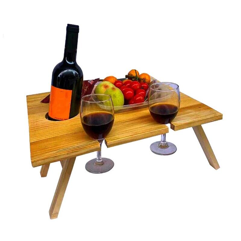 Brehn | Mobiles Holz-Weinregal mit Oberseite