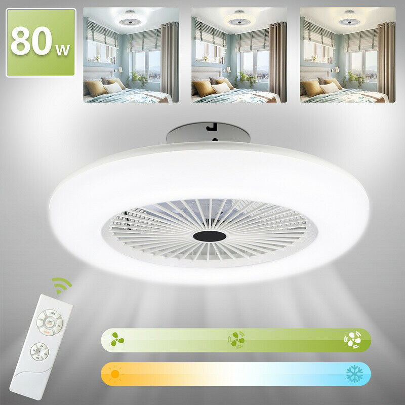 Deckenventilator mit Beleuchtung 80W mit Fernbedienung | Brehn